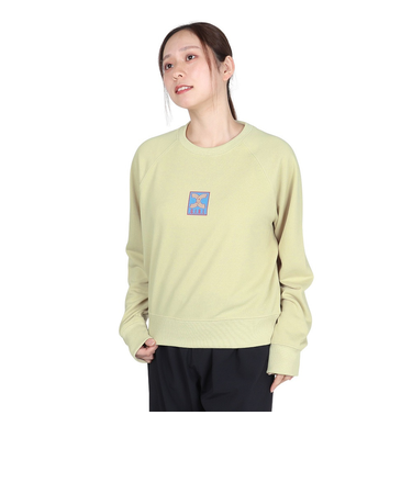 エックスガール(X-gir)ショート クルーネック スウェットシャツ 155251012004-LT YELLOW