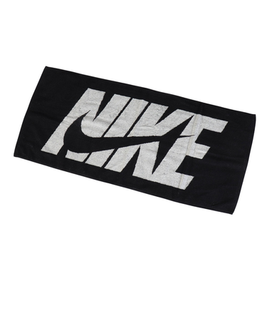 ナイキ（NIKE）ジャガードタオル ミディアム TW2000-010 スポーツタオル 35×80cm 黒