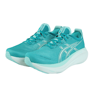 アシックス（ASICS）ランニングシューズ ゲルニンバス27 ターコイズ 1012B753.400スニーカー クッション GEL-NIMBUS 27