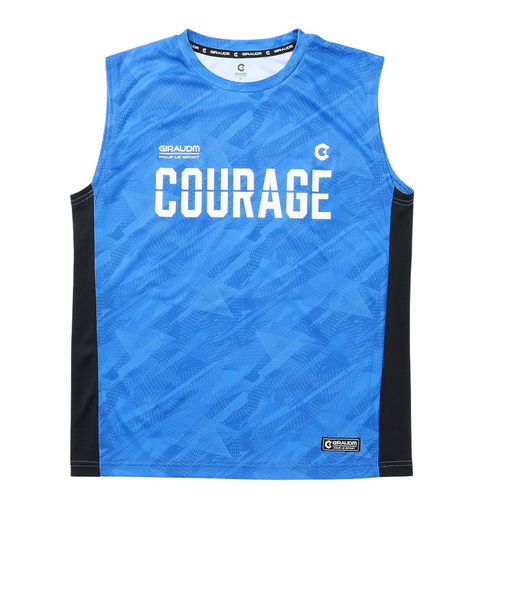 ドライプラス クール SB グラフィック ノースリーブ シャツ CT5S0005-TR863-GRSD SAX