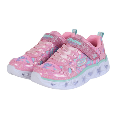 スケッチャーズ（SKECHERS）ジュニアスニーカー ケイリー2 スパークルフラワー ピンク 312051L-PKMT スポーツシューズ かわいい スリップオ…
