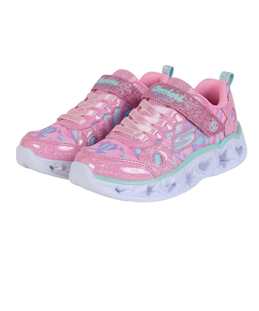 スケッチャーズ（SKECHERS）ジュニアスニーカー ケイリー2 スパークルフラワー ピンク 312051L-PKMT スポーツシューズ かわいい スリップオ…