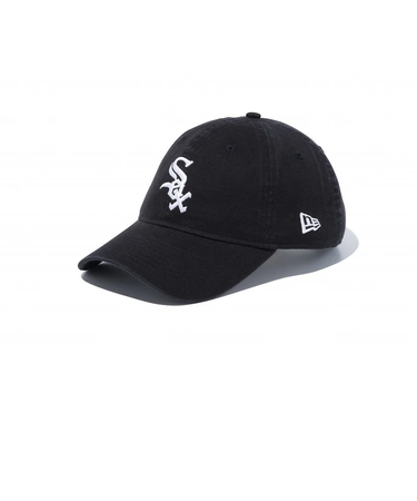 ニューエラ（NEW ERA）帽子 9TWENTY シカゴ・ホワイトソックス ウォッシュドコットン キャップ 14525139 57-61cm 黒