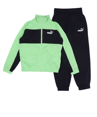 プーマ（PUMA）ポリ カラーブロック スーツ B 上下セット 687790 49 KGRN