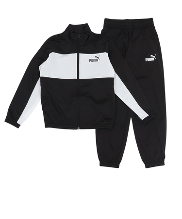 プーマ（PUMA）ポリ カラーブロック スーツ B 上下セット 687790 01 BLK