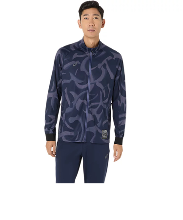 アシックス（ASICS）ドライグラフィックストレッチニットジャケット 2031E985.400