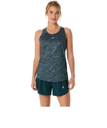 アシックス（ASICS）ロードランニング グラフィックシングレット ノースリーブシャツ 2012D071.302