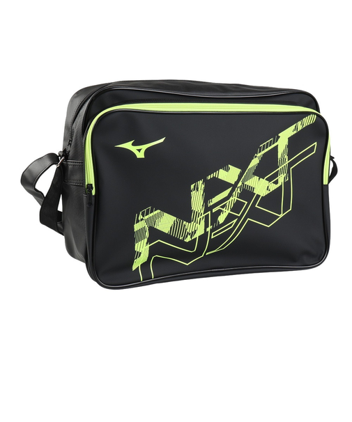 ミズノ（MIZUNO）バッグ N-XTショルダーバッグ ブラック×ライム 30L 33JSC00294 ショルダー 肩掛け 斜め掛け