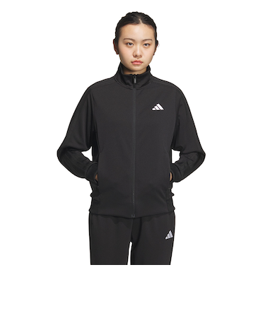 アディダス（adidas）スリーストライプス ルーズフィット ダブルニット トラックトップ JVP35-JW9788