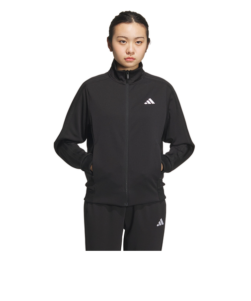アディダス（adidas）スリーストライプス ルーズフィット ダブルニット トラックトップ JVP35-JW9788