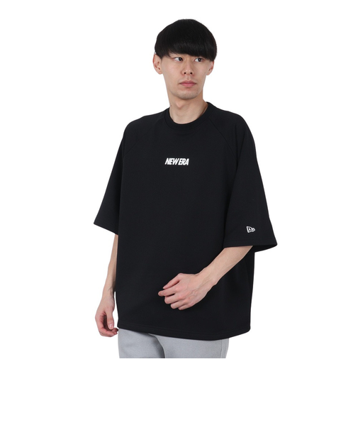 ニューエラ（NEW ERA）半袖 ドライスウェット Tシャツ ワードマーク ロゴ ブラック 14410163