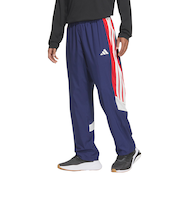 アディダス（adidas）マストハブ ルーズフィット メッシュ裏地付き フルレングス オープンヘム ウインドパンツ KQD21-JM2107