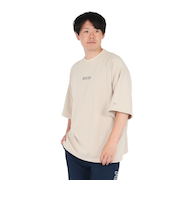 ニューエラ（NEW ERA）半袖 ドライスウェット Tシャツ ワードマーク ロゴ サンドベージュ 14410162