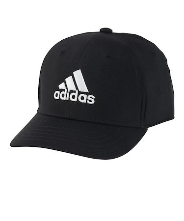 アディダス(adidas)帽子 ジュニア 刺しゅうロゴ 軽量 ベースボール エンボスキャップ 黒 51-54cm DKH27-IB3244 スポーツキャップ
