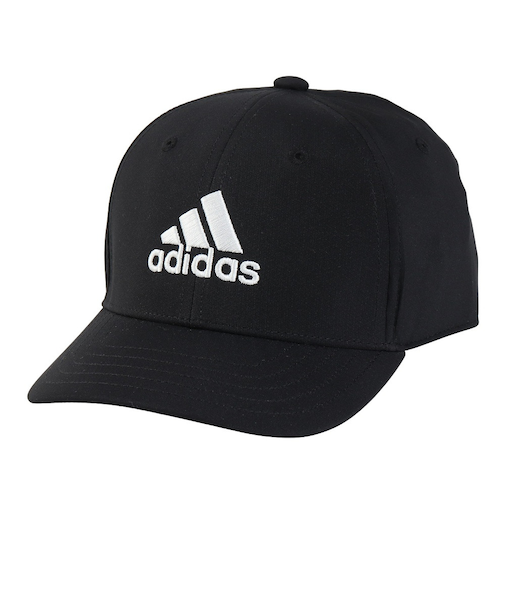 アディダス(adidas)帽子 ジュニア 刺しゅうロゴ 軽量 ベースボール エンボスキャップ 黒 51-54cm DKH27-IB3244 スポーツキャップ