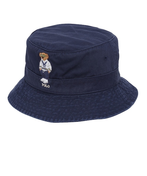ベビー)Polo ベア インディゴ デニム バケット ハット｜ポロ ラルフ