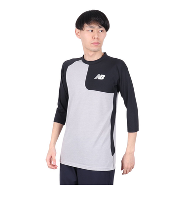 ニューバランス（new balance）野球 アンダーシャツ ベースボールアシンメトリー 長袖シャツ 左投げ用 MT41714LBK
