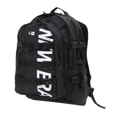 ニューエラ（NEW ERA）キャリアパック 黒 35L プリントロゴ 14521347 大容量 PC収納 新調 会社 学校 学生 通勤 通学 シンプル