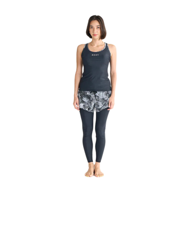 ロキシー（ROXY）フィットネス水着 レディース 水泳 DIVE INTO YOU 2点セット 黒 25SPRSW251501BLK 水泳 スイミング スイム…