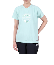 ドライプラス プリント 半袖Tシャツ CT5S0027-TR864-GRCD LBLU
