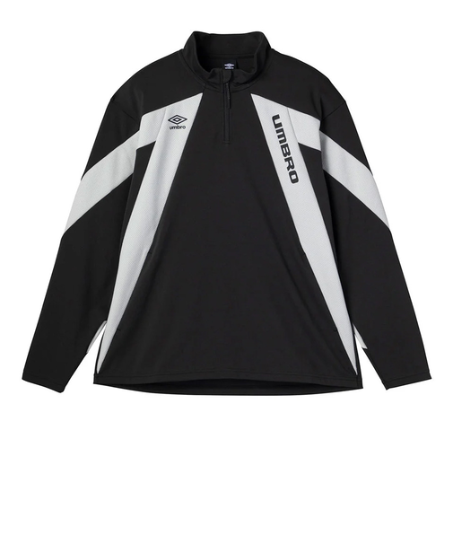 アンブロ（UMBRO）サッカーウェア THE THIRD by UMBRO ウォームアップハーフジップトップ UF5SJG10M BK00