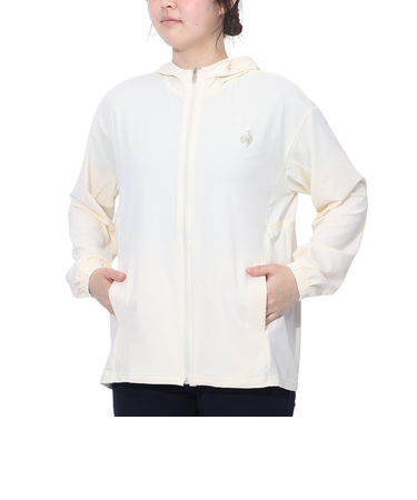ルコックスポルティフ（lecoqsportif）接触冷感UVシャツパーカー LT5SSW20L WH01
