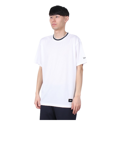 ニューエラ（NEW ERA）バスケットボールウェア 半袖 テック Tシャツ Stripe Colla 14410130