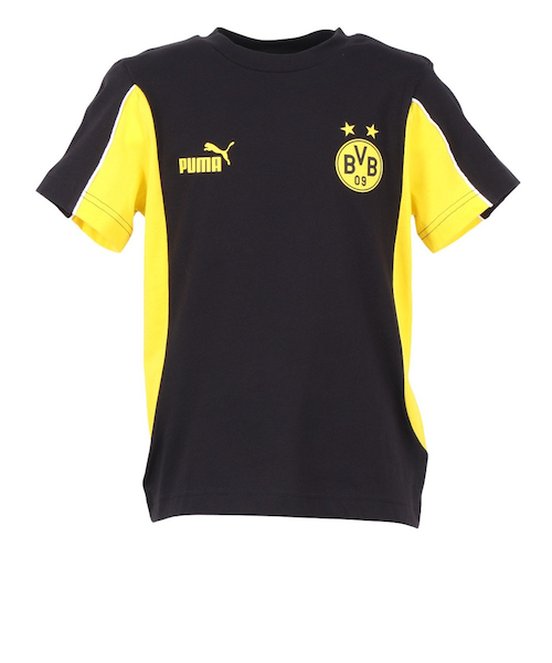 PUMA BVB サイン入りシャツ Lサイズ　２枚セット ドルトムント PUMA公式】キッズ ドルトムント 2024-25 アウェイ レプリカ 半袖