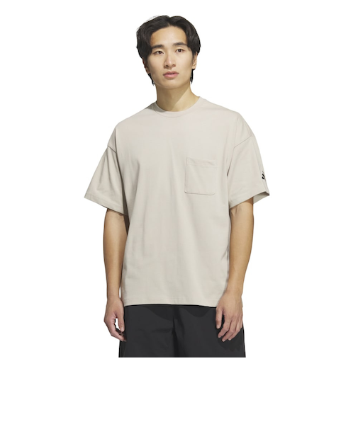 アディダス（adidas）ルーズフィット ヘビーシングルジャージー 半袖ポケットTシャツ KQD20-JM2029