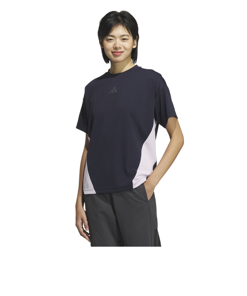 アディダス（adidas）カラーブロック 半袖Tシャツ KQD82-JP0007