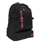 ニューバランス（new balance）リュック ビッグポケット バックパック 黒×ピンク 25L LAB55619BKP デイバッグ 通勤 通学
