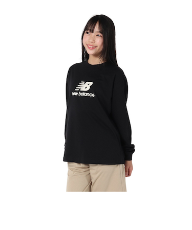 ニューバランス(new balance)DRY スタックドロゴロングスリーブTシャツ ABT55538BK