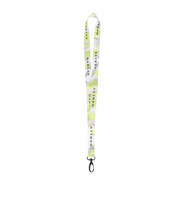 オークリー（OAKLEY）ストラップ Wanderlust Lanyard 黄×白 FOS901051-5AP ネックストラップ マルチストラップ