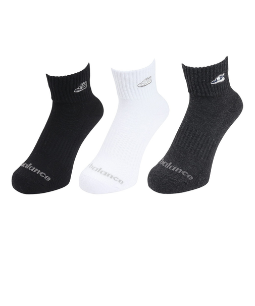 ニューバランス（new balance）ソックス ミッドレングス 3足組 M-LLサイズ Wappen LAS55658AS1 新年度 新学期 新調 部活 学…