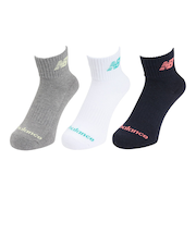 ニューバランス（new balance）ソックス ミッドレングス 3足組 M-LLサイズ LAS55637WM 新年度 新学期 新調 部活 学生 衣替え