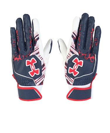 アンダーアーマー（UNDER ARMOUR）バッティング用グローブ 野球 クリーンアップ 6001310 410