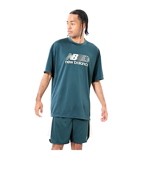 ニューバランス（new balance）バスケットボールウェア グラフィックショートスリーブTシャツ AMT55090NUS