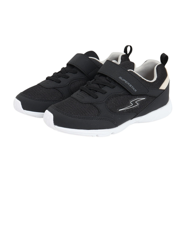 ムーンスター（MoonStar）ジュニアスポーツシューズ ベルクロ ベルト付き スニーカー SSK1197WS 12299327