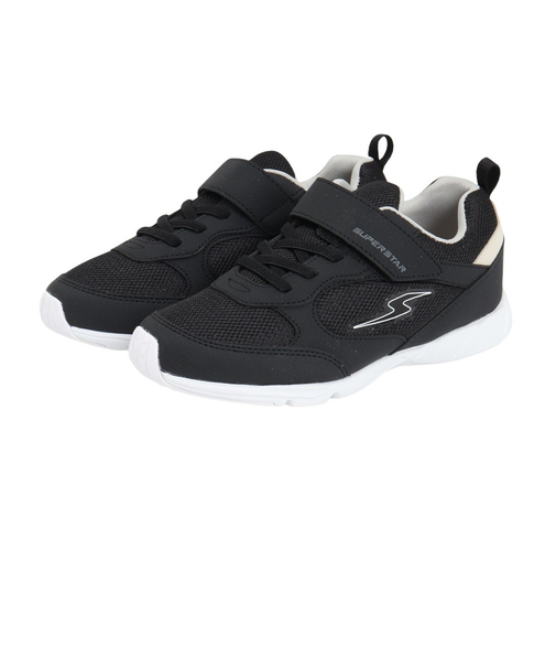 ムーンスター（MoonStar）ジュニアスポーツシューズ ベルクロ ベルト付き スニーカー SSK1197WS 12299327