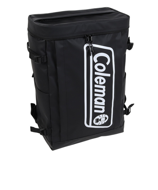 コールマン（Coleman）リュック バックパック シールド 30 ビックロゴ 黒 35L BK/WT 2221275 デイバッグ ボックスバッグ 防水