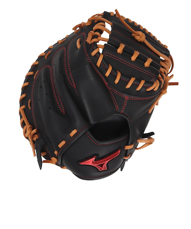 ミズノ(MIZUNO)軟式 グラブ 捕手用 M-R型 野球グローブ 一般 ウィルドライブ レッド 1AJCR32810 0949