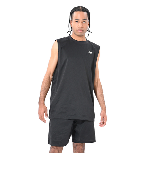 ニューバランス(new balance)バスケットボールウェア ウーブンメッシュタンクトップ AMT55098BK
