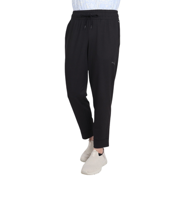 プーマ（PUMA）ヨガ スタジオ ファンデーション ニット クロップ パンツ 527073 01 BLK