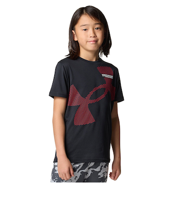 アンダーアーマー(UNDER ARMOUR)ジュニア テック スーパー ビッグロゴ 半袖Tシャツ 6001338 001