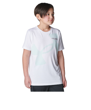 アンダーアーマー（UNDER ARMOUR）ジュニア テック スーパー ビッグロゴ 半袖Tシャツ 6001338 100