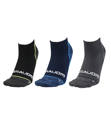 靴下 シャインブロック アンクルソックス 3足組 25-28センチ BLKBLUYEL SK5S0011-WA894-GRGSA BLK 伸縮 シンプル 遮熱…