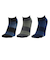 靴下 ストロングアンクルソックス 3足組 25-28センチ YELNVYBLU SK5S0003-WA894-GRGSA YEL 伸縮 ストレッチ 速乾 シン…