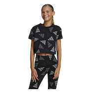 アディダス（adidas）ジュニア シーズナル エッセンシャルズ ロゴ セレブレーション クロップTシャツ KTD35-JI6200