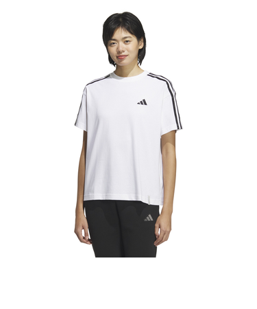 アディダス（adidas）エッセンシャルズ プラス スリーストライプス 半袖Tシャツ JUP44-JW4500