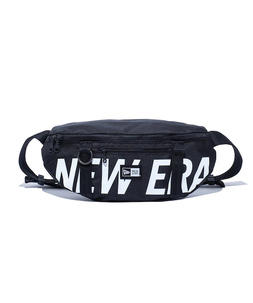 ニューエラ（NEW ERA）ウエストバッグ黒 2L プリントロゴ 14521296 ワンショルダーバッグ ヒップバッグ ウエストポーチ ボデイバック